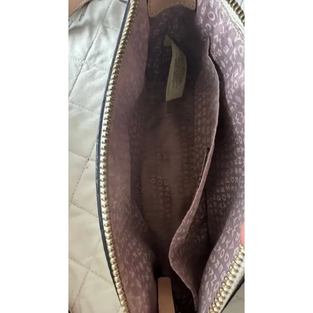 Kate Spade Dune Stripe Millie Grove Street Leather Crossbody Bag